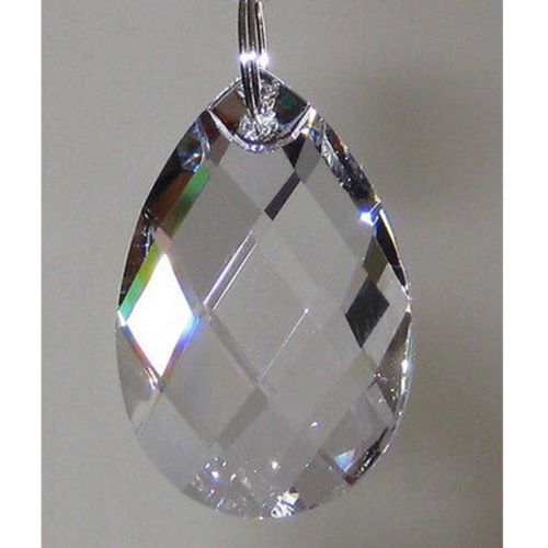 Primary image for 10PCS Clear Hanging Crystal Prism Sparkling Christmas Presents 38mm Party DIY