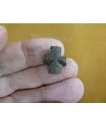 (CR592-110) 9/16&quot; Fairy Stone CHRISTIAN CROSS oiled Staurolite Crystal M... - $16.99