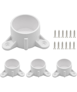 1 Inch PVC Table Leg Cap Fittings Furniture Grade Rod Holder White Screw... - $239.98 MXN