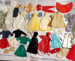 1961 - 1964 Barbie Doll Clone Clothes Lot Vintage Dresses Tops Coats etc - $123.75