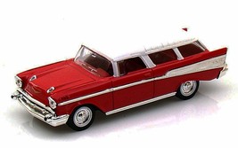 1957 Chevrolet Nomad Red 1/43 Scale Diecast Model Toy Car - £30.44 GBP