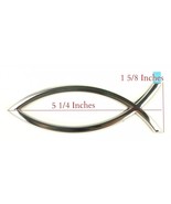 New 3D Chrome Ichthus Christian Jesus Fish Emblem Decal Universal - €8,59 EUR