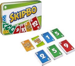Skip Bo Card Game for Kids Adults Family Night Travel Game in Collectibl... - £26.18 GBP