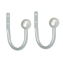 Kenney Ball End Window Curtain Holdback Pair, Antique Pewter - $33.73 CAD