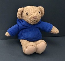 Gap Factory Store Scruffy Plush Teddy Bear In Blue Hoodie Top Stuffed An... - £11.07 GBP