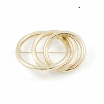 RETRO Eternity Loops Vintage Brooch Goldtone  Vintage 1940S - $21.78