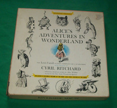 Vtg Riverside SDP22 Alice&#39;s Adventure In Wonderland 33LP Record Box Set Ritchard - £15.67 GBP