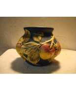 ANTIQUE BLUE WELLER BALDIN APPLES LEAVES OHIO AMERICAN ART POTTERY VASE - £150.50 GBP