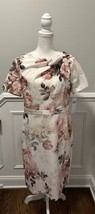 NEW LONDON TIMES Women’s Floral Sheath Dress Ivory/Blush Size 12 NWT - £31.13 GBP