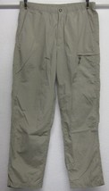 North Face Women&#39;s (L) W34 L30 Beige Nylon Cargo Pants (4) Pockets Lightweight - £23.56 GBP