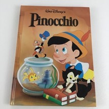 Walt Disney Pinocchio Classic Large Hardcover Book Puppet Geppetto Vinta... - $16.78
