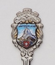Collector Souvenir Spoon Switzerland Matterhorn Alps Alpine Swiss Chalet Flag - $9.98