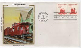 02/03/1984 FDI, 2 1890s RR Caboose 11c Stamps, Rosemont, IL - $2.00