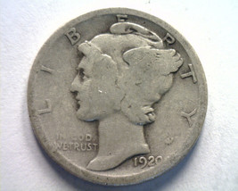 1920 Mercury Dime Good G Nice Original Coin From Bobs Coins Fast 99c Shipment - £5.03 GBP