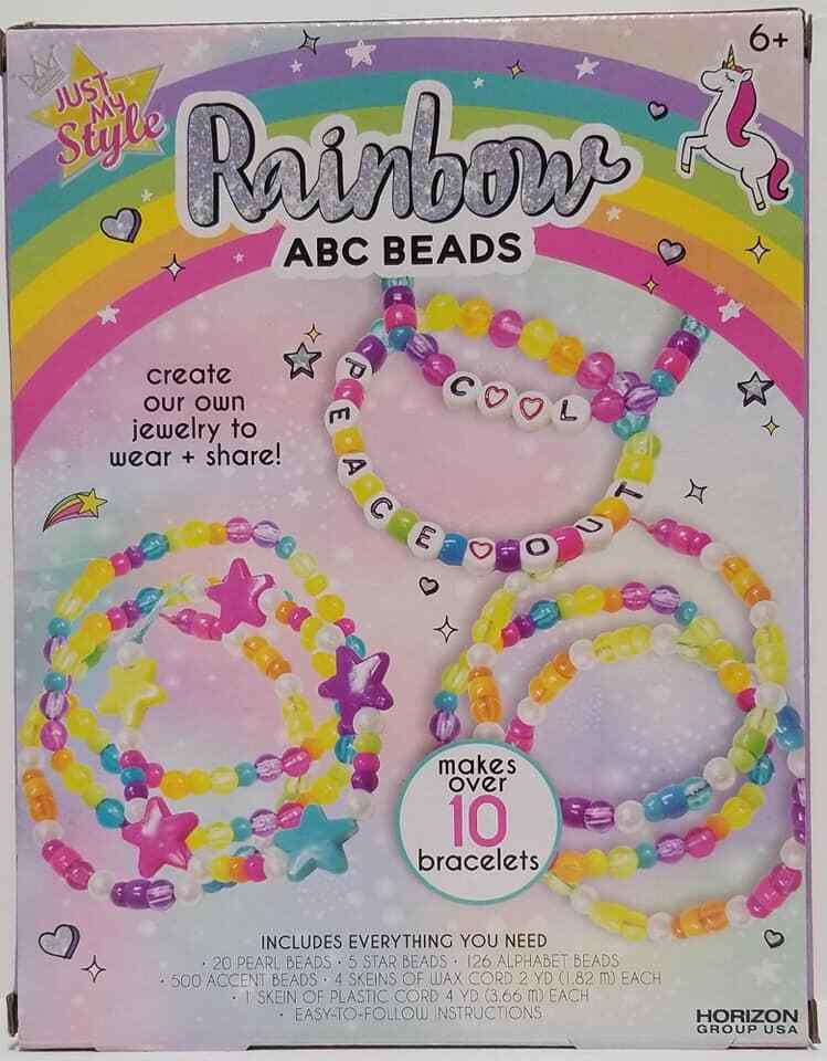 Just My Style Rainbow ABC Beads Make Your Own Jewelry (LOC BK-18) Item image 2