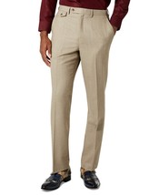 Tayion Collection Men&#39;s Classic-Fit Wool Suit Pants Camel 38x30 B4HP - £39.29 GBP