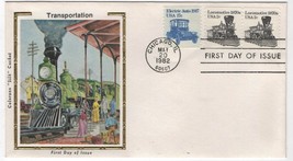 05/20/1982 FDI, 2 1870s Locomotive and 1 1917 Electric Auto Stamps Chica... - $2.00