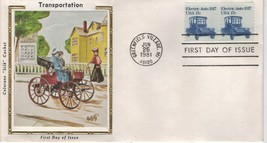 6/25/1981 First Day Issue Electric Auto 1947 17 ct Stamps Greenfield Village Mi - $2.00
