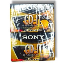 New Sony CD-IT Blank Audio Cassette Tape 90 Minute Slide Case 2 Pack High Bias - £4.77 GBP