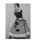 1950s Flower Overskirt for Poodle Skirt - Crochet pattern (PDF 0711) - £2.94 GBP