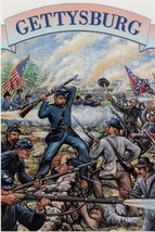 First day Of Issue Postcard, Civil War Series, 1995. Gettysburg - £2.40 GBP