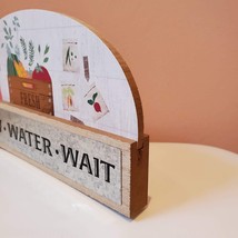 Decorative Wooden Plaque, Gardening, Gift for Gardener, Sow Water Wait image 2
