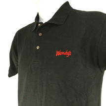 WENDY&#39;S Hamburgers Employee Uniform Polo Shirt Black Size XL NEW - £20.37 GBP