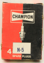 LOT OF Four 4 Champion Spark Plugs  N5   N-5 - £12.50 GBP
