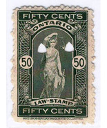 CANADA  ONTARIO 1929-1940 REVENUE VERY FINE NG LAW STAMP OL72 - £5.52 GBP