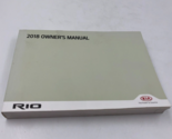 2018 Kia Rio Owners Manual Handbook OEM F04B24084 - £13.54 GBP