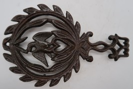 Vtg Trivet Cast Iron Eagle and Heart with Laurel Serveware Handle #866 o... - $12.00