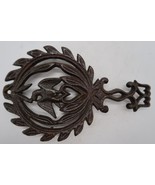 Vtg Trivet Cast Iron Eagle and Heart with Laurel Serveware Handle #866 o... - $12.00