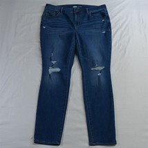 Old Navy 16 Pop Icon Skinny Medium Destroyed Stretch Womens Denim Jeans - £11.78 GBP