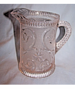 Vintage Detailed Embossed Clear Glass Pitcher w/Ounce Measurement on Front - $33.58 CAD