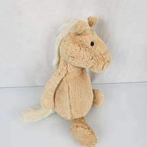 Jellycat Bashful Pony Horse Plush Stuffed Animal Tan White Toy Palomino 12&quot; - £9.38 GBP