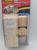 Lowe&#39;s Build and Grow New Kit Monster Truck Wood Craft 2010 Model #62579 - £14.14 GBP