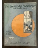 She&#39;s Everybody&#39;s Sweetheart ( but nobody&#39;s gal ) New York Sheet Music B... - £22.04 GBP