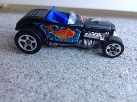 1999 Hot Wheels Deuce Roadster W Goldfish 1:64 Diecast Car   Blue  Loose - £4.23 GBP