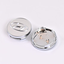 4pcs 60mm silver Hyundai Wheel Center Cap emblem Hub caps - $337.25 MXN