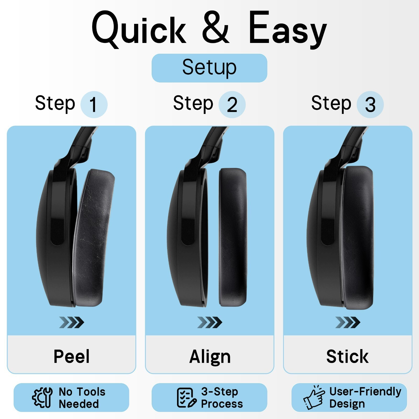 Skullcandy Crusher Evo / ANC / Hesh Evo / ANC Replacement Ear Pads - Black Item image 6