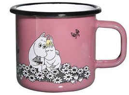 Moomin Enamel Mug RETRO Together Forever 3,7 dl *NEW - £15.77 GBP