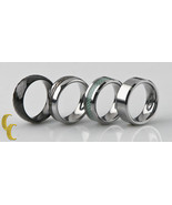 Tungsten &amp; Titanium Band/ Ring, Lot of 4 Sizes 7 3/4 to 9 - $1,217.40 MXN