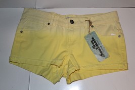 Soulmate Yellow Ombre Roll Cuff Denim Shorts Size 11 Brand New - £16.03 GBP