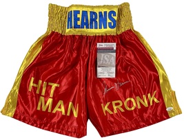 THOMAS HEARNS SIGNED Autographed BOXING TRUNKS The Hitman JSA CERTIFIED ... - £119.89 GBP