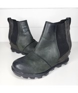 Sorel Joan Of Arctic II Wedge Chelsea Boot Black Womens Size 6 EU 37 NL3... - $75.44 CAD