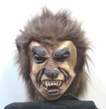 Vintage Wolf Man Latex Halloween Face Mask - £119.75 GBP