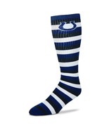 NFL Indianapolis Colts Striped Knee High Hi Tube Socks One Size Fits Mos... - £6.34 GBP