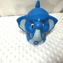 The Greatest Show On Earth Flip Top Cup Blue Elephant  Hard Plastic - $12.64