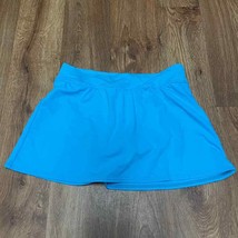 Lands End Solid Blue Swim Skirt Attached Brief Womens Size 4 Skirtini Bo... - £22.15 GBP