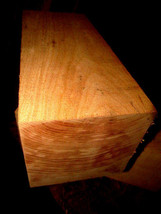 ONE LARGE CHERRY WOOD BLANKS CARVING WOOD LUMBER BLOCK 6&quot; X 6&quot; X 12&quot; - £38.80 GBP